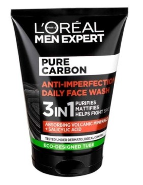 Men Expert Pure Carbon 3 In 1 Daily Face Wash