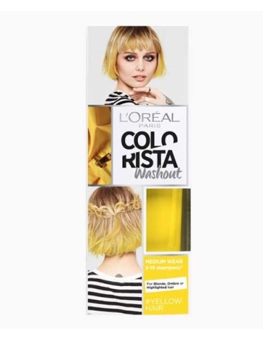 Colorista Washout Yellow Semi Permanent Hair Dye Colorista Washout Yellow Semi Permanent Hair Dye