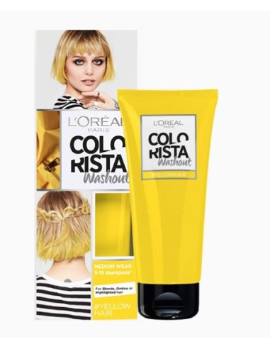 Colorista Washout Yellow Semi Permanent Hair Dye Colorista Washout Yellow Semi Permanent Hair Dye