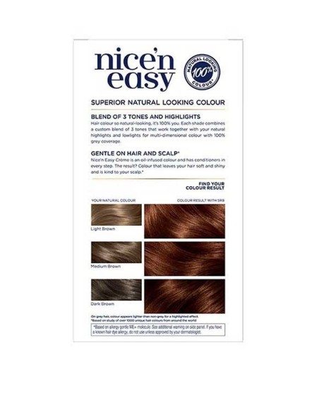 Nice N Easy Creme Permanent Colour 5RB Medium Reddish Brown Nice N Easy Creme Permanent Colour 5RB Medium Reddish Brown