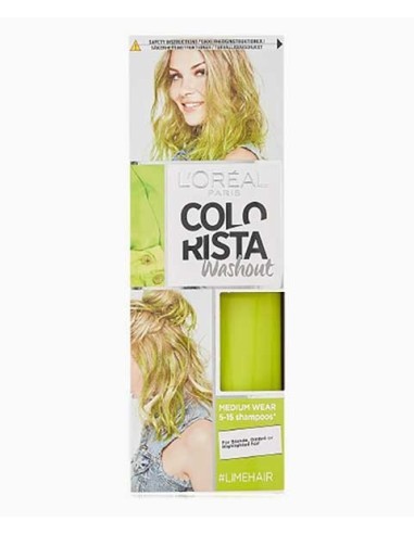 Colorista Washout Lime Semi Permanent Hair Dye Colorista Washout Lime Semi Permanent Hair Dye