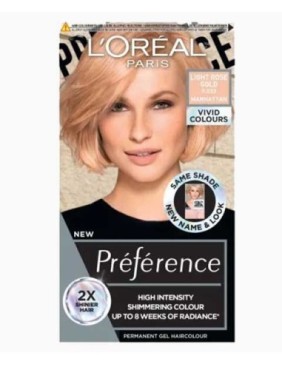 Preference High Intensity Permanent Gel Hair Colour Light Rose Gold