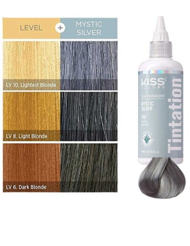 Kiss Colors Tintation Semi Permanent Mystic Silver T002 Kiss Colors Tintation Semi Permanent Mystic Silver T002