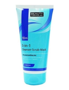 3 In 1 Cleanser Scrub Mask