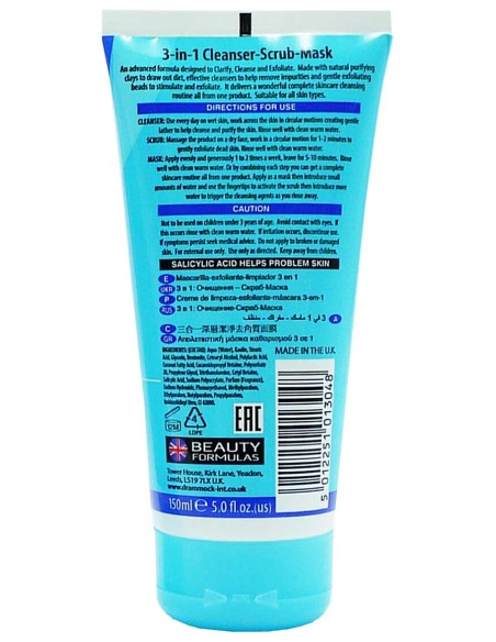 3 In 1 Cleanser Scrub Mask