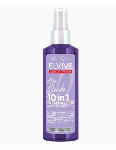 Elvive Colour Protect All For Blonde 10 In 1 Bleach Rescue Leave In Spray Elvive Colour Protect All For Blonde 10 In 1 Bleach Rescue Leave In Spray