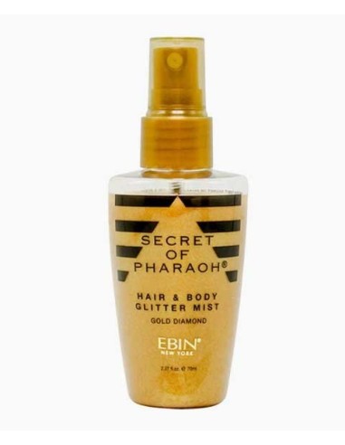 Secret Of Pharaoh Hair And Body Glitter Mist Gold Dimond Secret Of Pharaoh Hair And Body Glitter Mist Gold Dimond