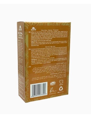 Ayumi Natural Neutral Henna Powder