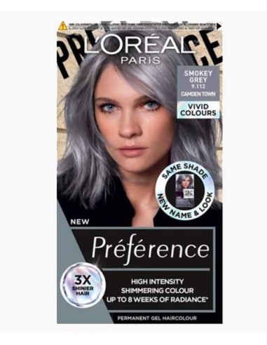 Preference High Intensity Permanent Gel Hair Colour Smokey Grey Preference High Intensity Permanent Gel Hair Colour Smokey Grey