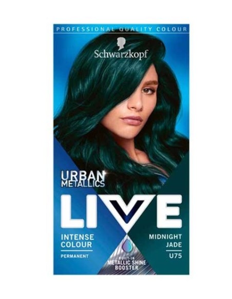 Live Urban Metallics Intense Permanent Colour U75 Midnight Jade