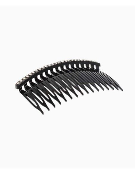 Black Side Comb With Diamante Stones 8341 Black Side Comb With Diamante Stones 8341