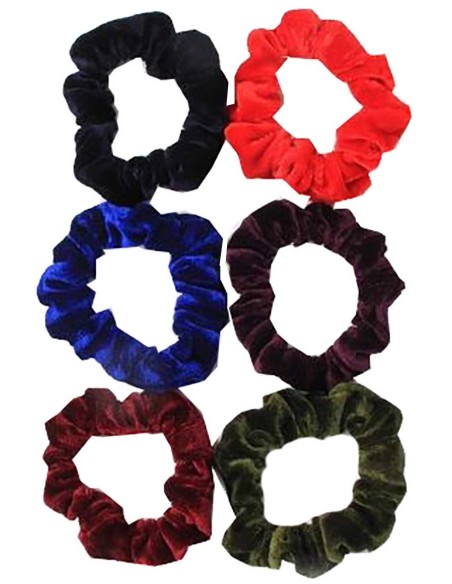 Velvet Scrunchie School Color Mix Bands 7982 Velvet Scrunchie School Color Mix Bands 7982