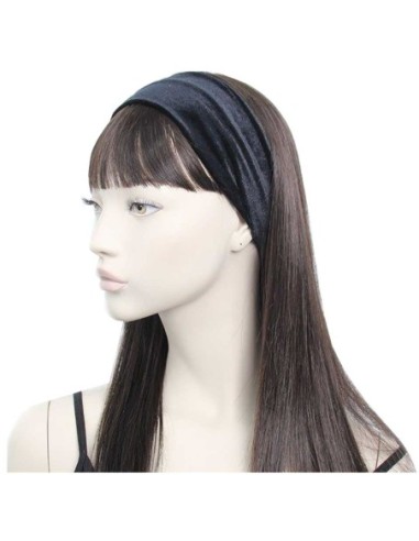 Velvet Finish Soft Stretch Head Band Black6820 Velvet Finish Soft Stretch Head Band Black6820