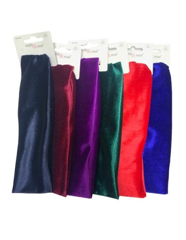 Velvet Finish Soft Stretch Head Band Assorted7237 Velvet Finish Soft Stretch Head Band Assorted7237