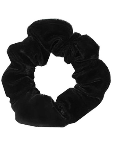 Regular High Shine Velvet Scrunchie Black HF602