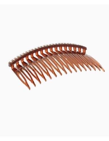 Tort Side Comb With Diamante Stones 8347 Tort Side Comb With Diamante Stones 8347