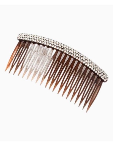 Tort Side Comb With Diamante Stones 8348