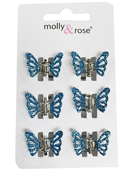 Glitter Butterfly Mini Clamps Assorted 4020 Glitter Butterfly Mini Clamps Assorted 4020