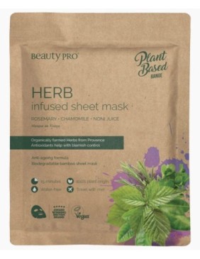 Plant Based Range Herb Infused Sheet Mask