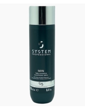Man M1 Hair Body And Beard Triple Shampoo