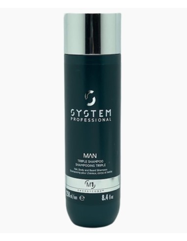 Man M1 Hair Body And Beard Triple Shampoo Man M1 Hair Body And Beard Triple Shampoo