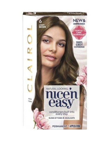 Nice N Easy Permanent Hair Color 6 Light Brown Nice N Easy Permanent Hair Color 6 Light Brown