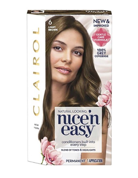 Nice N Easy Permanent Hair Color 6 Light Brown Nice N Easy Permanent Hair Color 6 Light Brown