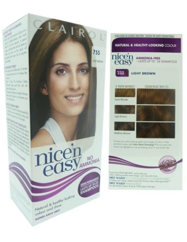 Nice N Easy Demi Permanent Color 755 Light Brown Nice N Easy Demi Permanent Color 755 Light Brown