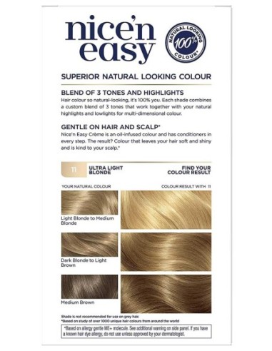 Nice N Easy Creme Permanent Color 11 Ultra Light Blonde Nice N Easy Creme Permanent Color 11 Ultra Light Blonde