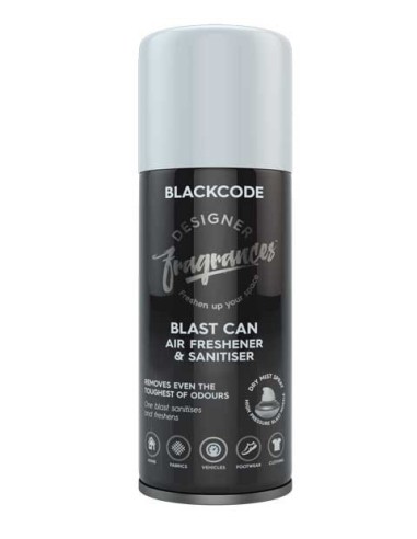 Blast Can Air Freshener And Sanitiser Blackcode