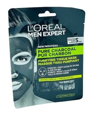 Men Expert Pure Charcoal Purifying Tissue Mask