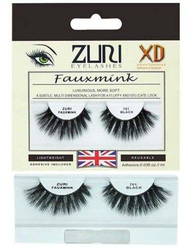 Zuri Fauxmink Eyelashes 701 Black