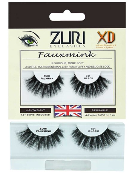 Zuri Fauxmink Eyelashes 701 Black