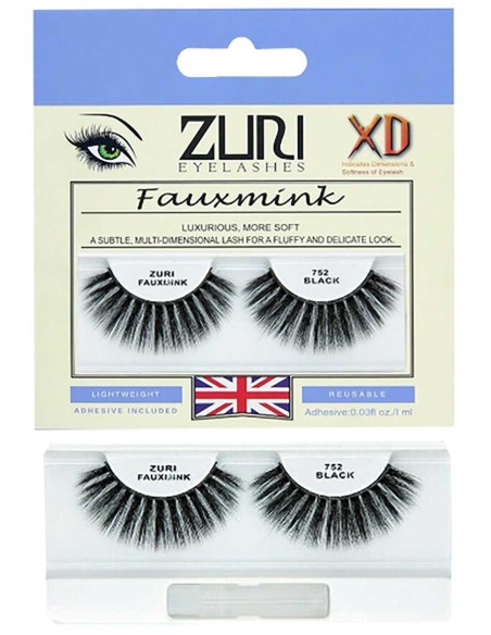 Zuri Fauxmink Eyelashes 752 Black