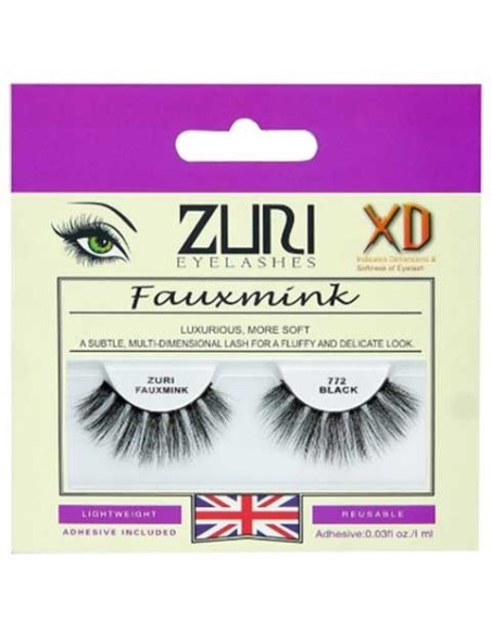 Zuri Fauxmink Eyelashes 772 Black