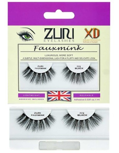 Zuri Fauxmink Eyelashes 772 Black