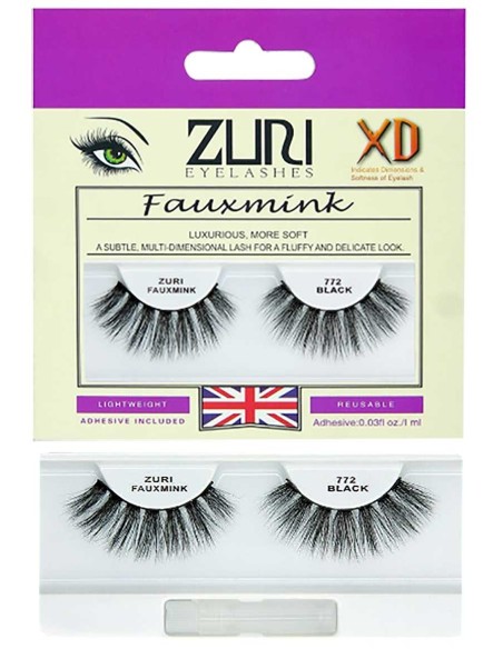 Zuri Fauxmink Eyelashes 772 Black
