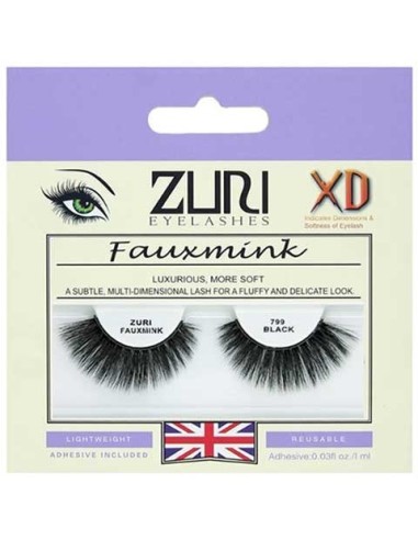 Zuri Fauxmink Eyelashes 799 Black Zuri Fauxmink Eyelashes 799 Black