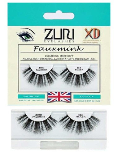 Zuri Fauxmink Eyelashes 802 Black