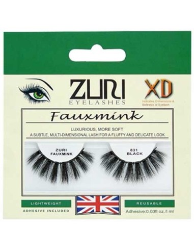 Zuri Fauxmink Eyelashes 831 Black Zuri Fauxmink Eyelashes 831 Black