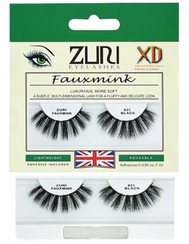 Zuri Fauxmink Eyelashes 831 Black Zuri Fauxmink Eyelashes 831 Black