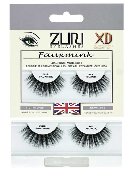Zuri Fauxmink Eyelashes 944 Black Zuri Fauxmink Eyelashes 944 Black