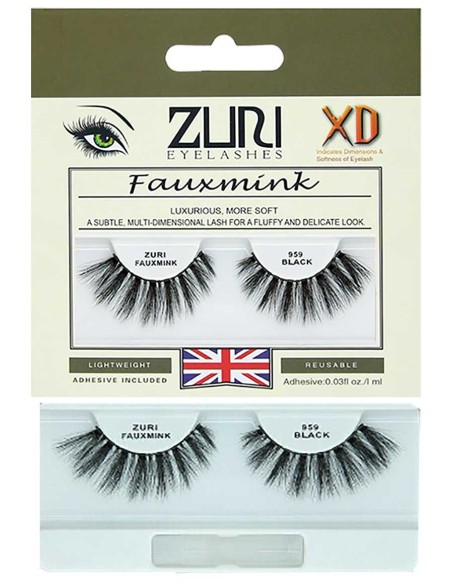 Zuri Fauxmink Eyelashes 959 Black