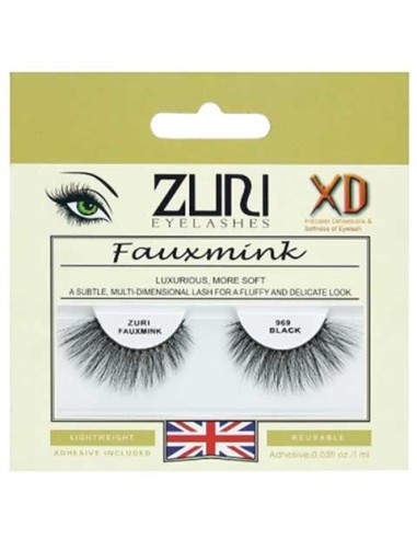 Zuri Fauxmink Eyelashes 969 Black Zuri Fauxmink Eyelashes 969 Black