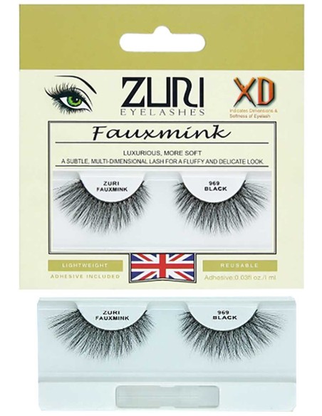 Zuri Fauxmink Eyelashes 969 Black Zuri Fauxmink Eyelashes 969 Black