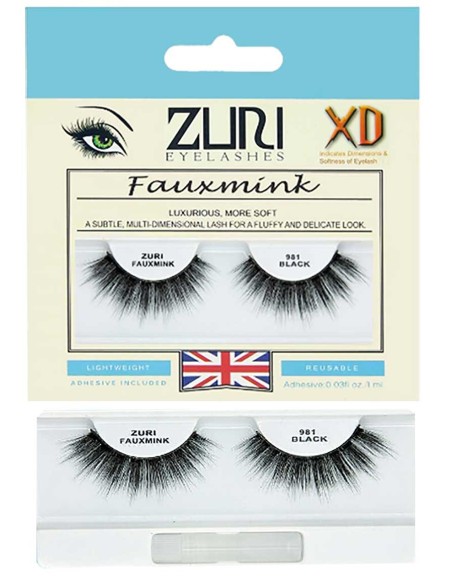Zuri Fauxmink Eyelashes 981 Black