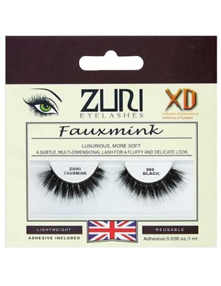 Zuri Fauxmink Eyelashes 999 Black