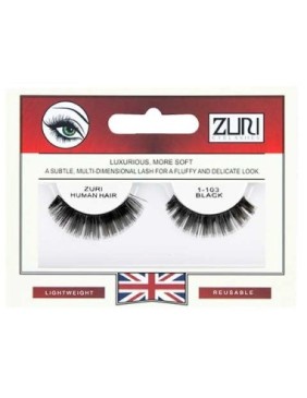 Zuri Human Hair Eyelashes 1 103 Black
