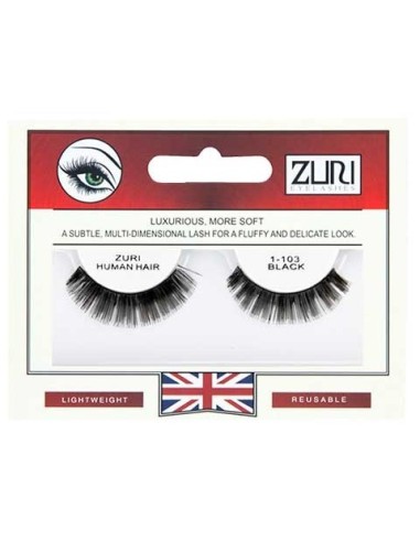 Zuri Human Hair Eyelashes 1 103 Black Zuri Human Hair Eyelashes 1 103 Black