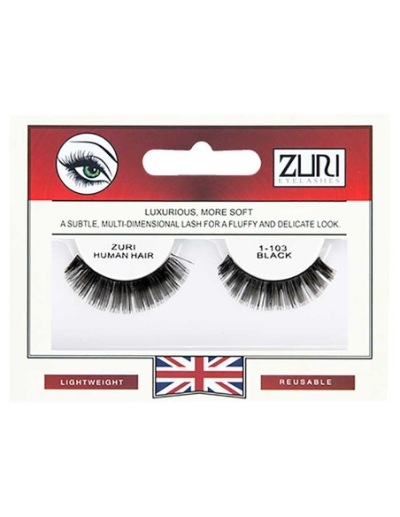 Zuri Human Hair Eyelashes 1 103 Black Zuri Human Hair Eyelashes 1 103 Black